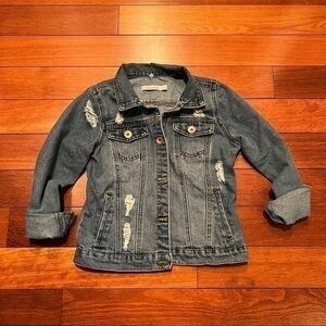 Ci Sono youth distressed jean jacket size 12